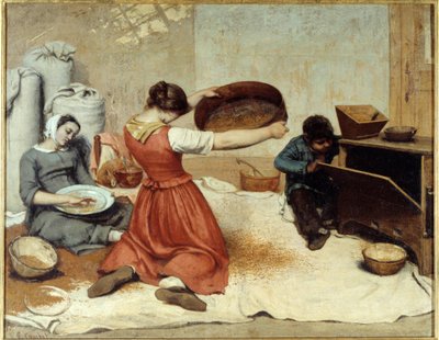 Les sibleuses de ble Gustave Courbet (1819-1877) 1854 Dim. 1.31 x 1.67 m 南特美术馆，美术博物馆 作者 古斯塔夫·库尔贝
