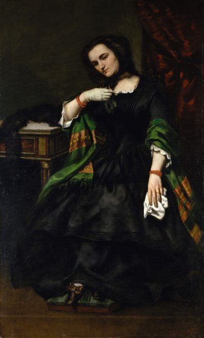 奥古斯特·库克（Auguste Cuoq）女士Mathilde Desportes，1827-1910年，约。 1852-57。 作者 古斯塔夫·库尔贝