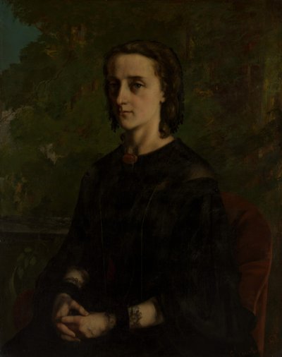 弗雷德里克·布雷耶夫人（Frederic Breyer）夫人范妮·海伦·范·布鲁塞（FannyHélèneVan Bruyssel），1830-1894年，1858年。 作者 古斯塔夫·库尔贝