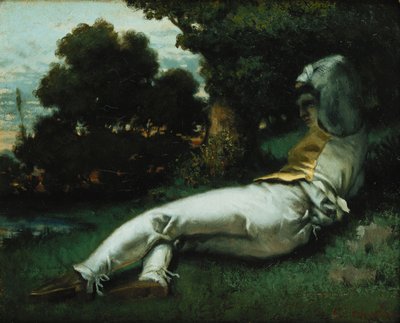 午睡; La Sieste，约1841-42 作者 古斯塔夫·库尔贝