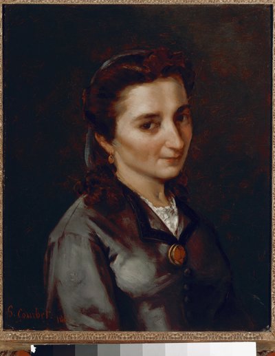 布森夫人的画像，古斯塔夫·库尔贝特（Gustave Courbet）绘画 作者 古斯塔夫·库尔贝