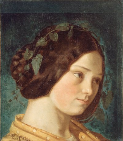 Zélie Courbet的肖像，约1842年。 作者 古斯塔夫·库尔贝
