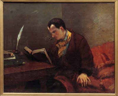 诗人查尔斯·波德莱尔 (1821-1867) 的肖像 古斯塔夫·库尔贝 (1819-1877) 绘画 1847 蒙彼利埃法布尔博物馆 作者 古斯塔夫·库尔贝