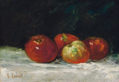 红苹果，1872年 作者 古斯塔夫·库尔贝