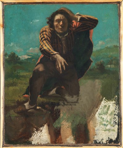 恐惧的疯子》，约1844年（布面油画 作者 古斯塔夫·库尔贝