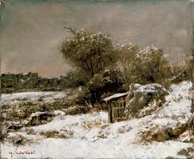 冬景，1855年后 作者 古斯塔夫·库尔贝
