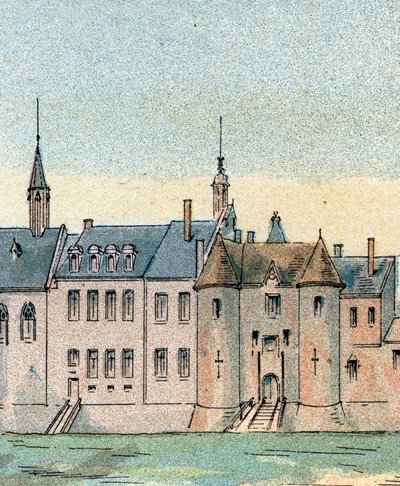 Plessis-les-Tours 城堡的视图 作者 古斯塔夫·德莫林