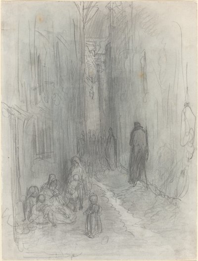 伦敦的一条后街 作者 古斯塔夫·多尔（Gustave Dore）