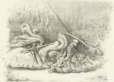 锦标赛 - 美女奖AD1450（凹版印刷） 作者 古斯塔夫·多尔（Gustave Dore）