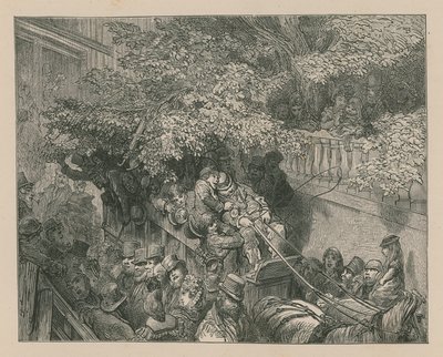 一个拥挤的马车教练 作者 古斯塔夫·多尔（Gustave Dore）