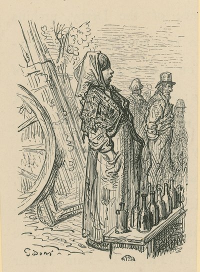 卖玻璃瓶的妇女 作者 古斯塔夫·多尔（Gustave Dore）