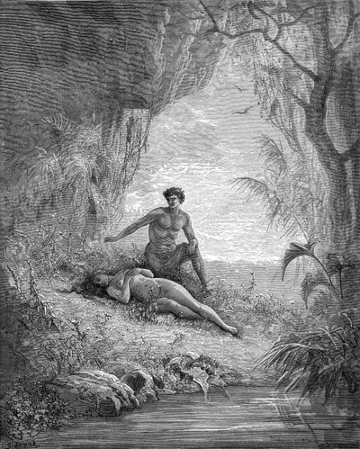 亚当和夏娃--圣经 作者 古斯塔夫·多尔（Gustave Dore）