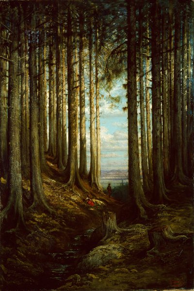 阿尔卑斯山的场景，1865年。 作者 古斯塔夫·多尔（Gustave Dore）