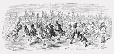 巴恩斯广场--召唤马车》，1872年。   作者 古斯塔夫·多尔（Gustave Dore）