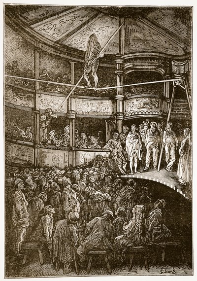 肖尔迪奇的布隆丹，来自&39;伦敦，一个朝圣&39;，由William Blanchard Jerrold（1826-94）撰写，并由Gauchard，酒吧雕刻。 1872年 作者 Gustave Dore
