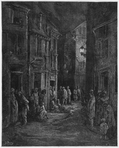 Bluegase-field，来自&39;Londres&39;的插图，来自Louis Enault（1824-1900）1876，由Heliodore Joseph Pisan（1822-90）雕刻巴黎，Hachette 作者 Gustave Dore