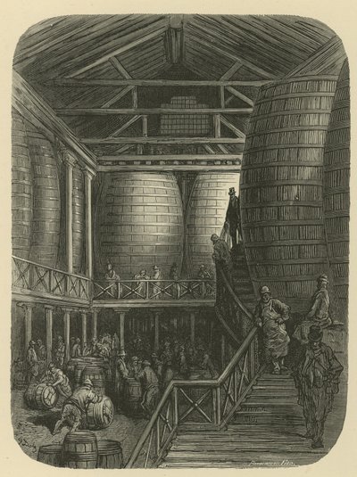 仓库里的啤酒厂工人 作者 古斯塔夫·多尔（Gustave Dore）