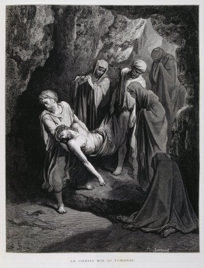 基督被送往坟墓，多尔圣经插图 作者 古斯塔夫·多尔（Gustave Dore）