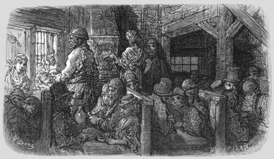 咖啡店--衬衣巷》，1872年。 作者 古斯塔夫·多尔（Gustave Dore）