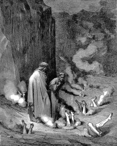 但丁和维吉尔在《地狱》中，1863年 作者 Gustave Dore