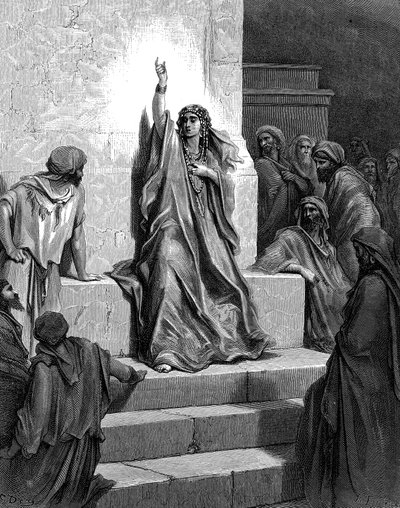 希伯来先知和法官黛博拉，1866年 作者 古斯塔夫·多尔（Gustave Dore）