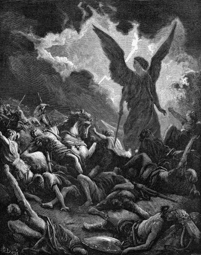 西拿基立主人的毁灭 作者 古斯塔夫·多尔（Gustave Dore）
