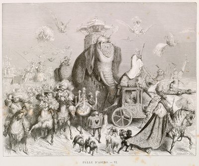 驴皮，查尔斯-佩罗（1628-1703）的《童话大全》插图，古斯塔夫-多尔（1832-1883）创作 作者 古斯塔夫·多尔（Gustave Dore）