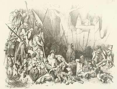 德鲁伊崇拜 - 人类牺牲（凹版印刷） 作者 Gustave Dore