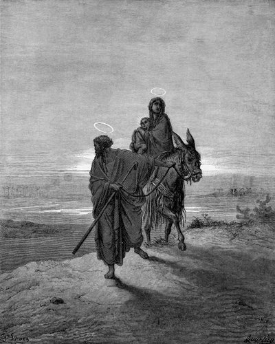飞往埃及 作者 古斯塔夫·多尔（Gustave Dore）