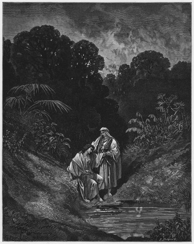 古斯塔夫多尔圣经：大卫和乔纳森 作者 古斯塔夫·多尔（Gustave Dore）