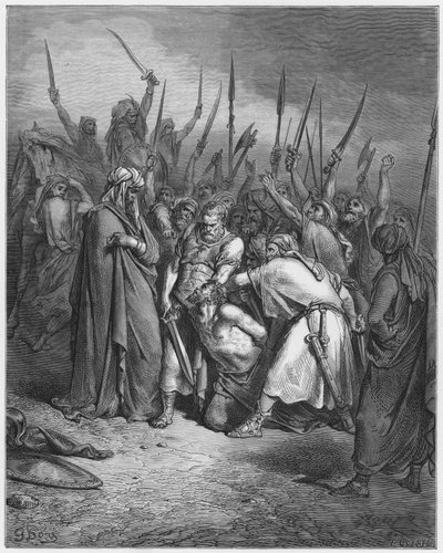 古斯塔夫多尔圣经：阿加格之死 作者 古斯塔夫·多尔（Gustave Dore）