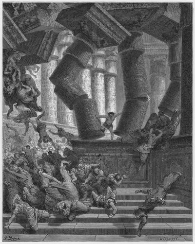 古斯塔夫多尔圣经：参孙之死 作者 古斯塔夫·多尔（Gustave Dore）