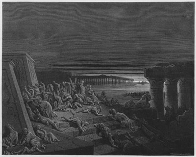古斯塔夫多尔圣经：黑暗的瘟疫 作者 古斯塔夫·多尔（Gustave Dore）