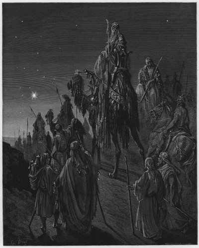 古斯塔夫多尔圣经：由明星引导的智者 作者 古斯塔夫·多尔（Gustave Dore）