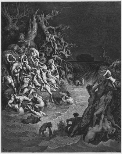 古斯塔夫多尔圣经：被水摧毁的世界 作者 古斯塔夫·多尔（Gustave Dore）
