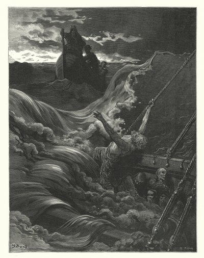 古斯塔夫-多尔为柯勒律治的《古海员礼赞》绘制的插图（版画） 作者 Gustave Dore