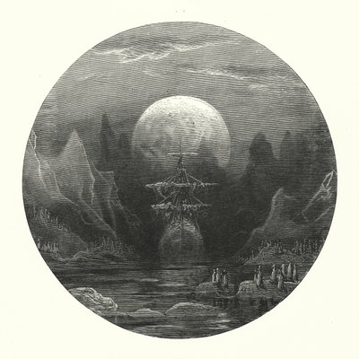 古斯塔夫-多尔为柯勒律治的《古海员礼赞》绘制的插图（版画） 作者 古斯塔夫·多尔（Gustave Dore）