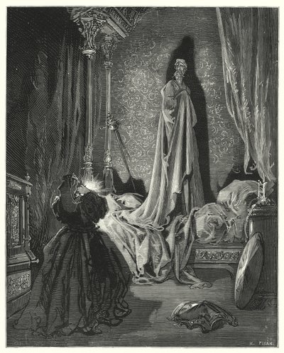 古斯塔夫·多尔 (Gustave Dore) 的《堂吉诃德》：“‘保佑我！’ 她叫道，