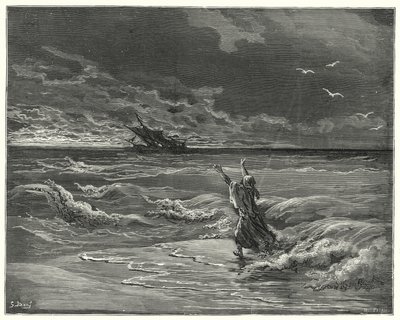 古斯塔夫·多尔 (Gustave Dore) 的《堂吉诃德》：“回来吧，我亲爱的女儿，因为我原谅了你”（版画） 作者 古斯塔夫·多尔（Gustave Dore）