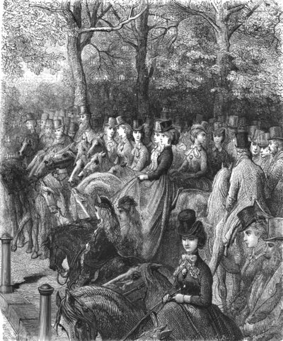 海德公园角-行》，1872年。   作者 古斯塔夫·多尔（Gustave Dore）