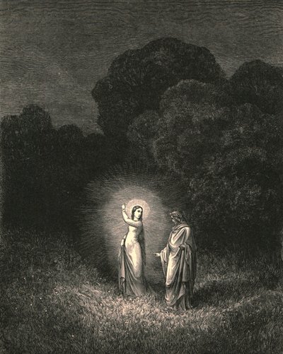 我，现在就向您求婚，我是比阿特丽斯（c1890）。 作者 古斯塔夫·多尔（Gustave Dore）