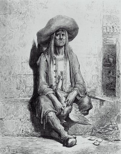 “金色的鸡蛋”中的插图，来自Jean de La Fontaine的“寓言”（1621-95） 作者 古斯塔夫·多尔（Gustave Dore）