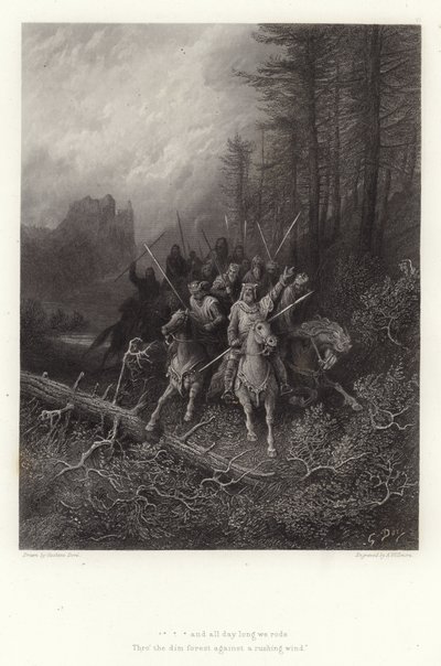 由Alfred Tennyson为Vivien的例证 作者 古斯塔夫·多尔（Gustave Dore）