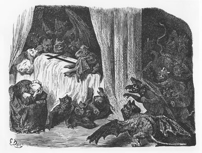 FrançoisRabelais的“故事第三册和Bon Pantagruel英雄听写”中的插图 作者 古斯塔夫·多尔（Gustave Dore）
