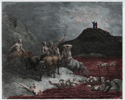 地狱，粤语12：Nessus 作者 古斯塔夫·多尔（Gustave Dore）