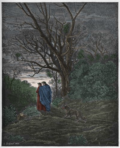 Inferno，Canto 1：狼来了，来自Dante Alighieri的“神曲”的插图，1885年 作者 古斯塔夫·多尔（Gustave Dore）