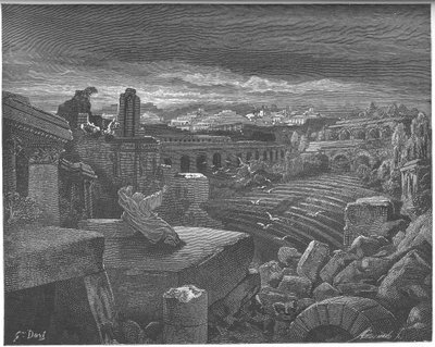 以赛亚关于巴比伦毁灭的异象，1897年 作者 古斯塔夫·多尔（Gustave Dore）