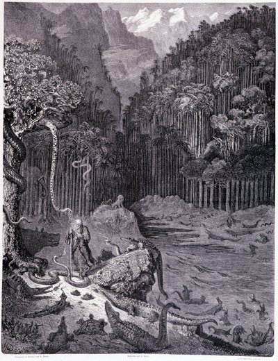 我在美国看到了……木板 XI - Gustave Dore（1832-1883 年）的插图，为 La Legende du Jeif 游荡，Pierre Dupont，版本 Librairie du Magasin 风景如画，巴黎 1862 作者 古斯塔夫·多尔（Gustave Dore）