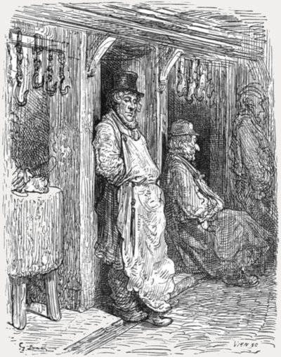 犹太屠夫--Aldgate》，1872年。   作者 古斯塔夫·多尔（Gustave Dore）