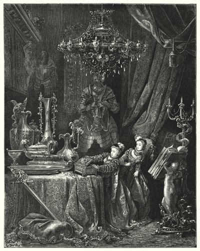 La Barbe-Bleue; Blue Beard（雕刻）。 作者 古斯塔夫·多尔（Gustave Dore）